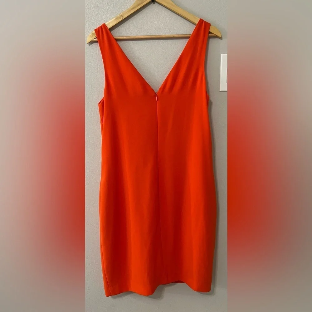 Lauren Ralph Lauren Vienna Dress Orange Size 6 Sleeveless Pockets EUC